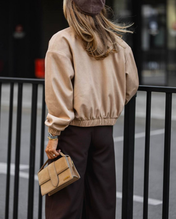 88 Бомбер з замши